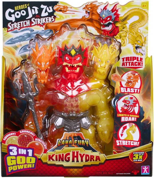 Goo Jit Zu Gigante King Hydra Lava Fury (Novo / Selado) – Edição Especial