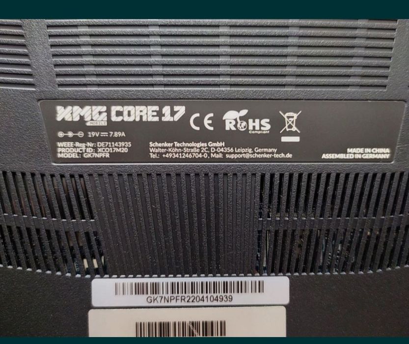 Ігровий Ноутбук XMG AMD Ryzen 7 Ram 16gb 500d NVIDIA GeForce GTX1650ТІ