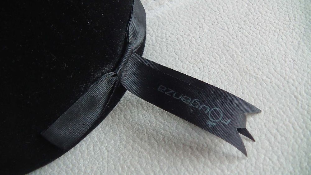 Toque /capacete de equitação Veludo Preto Fouganza tam 56