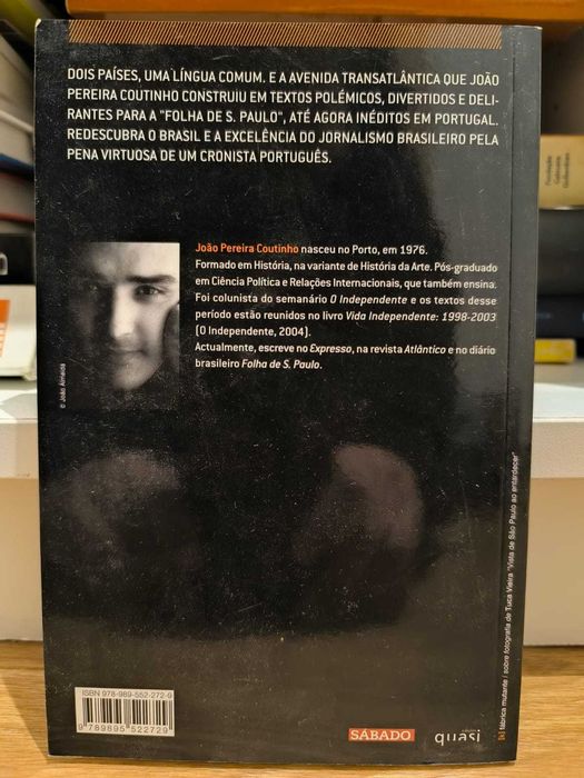 Livro "Avenida Paulista" de João Pereira Coutinho