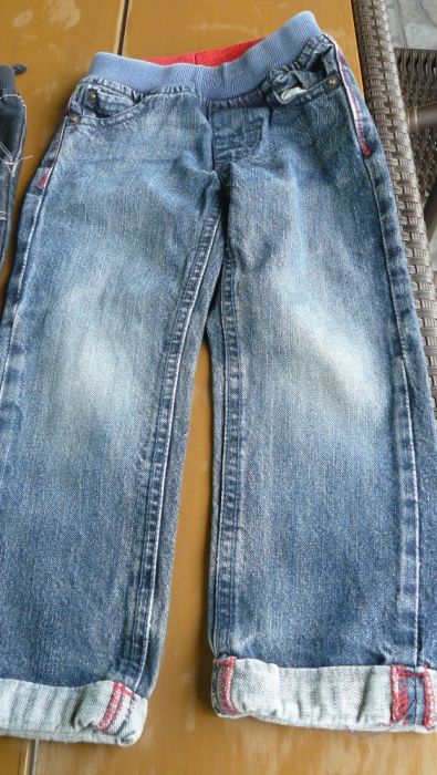 Spodnie jeansowe na gumce 3 rozm.komplet