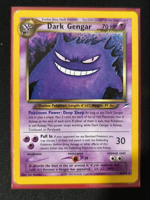 Carta Pokémon Dark Gengar 6/105 Neo Destiny