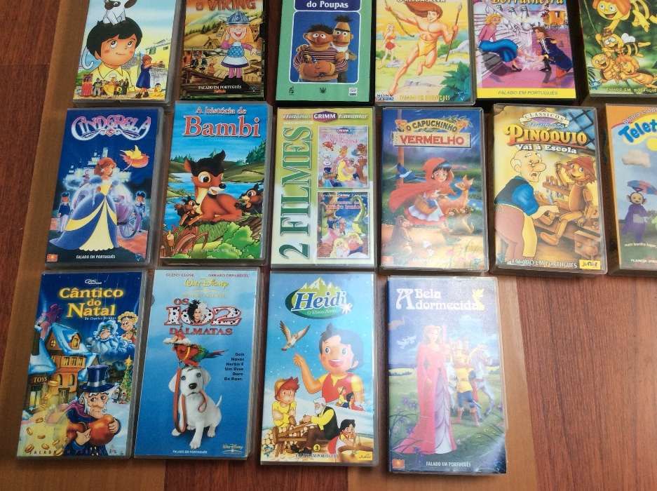 Cassetes de filmes infantis