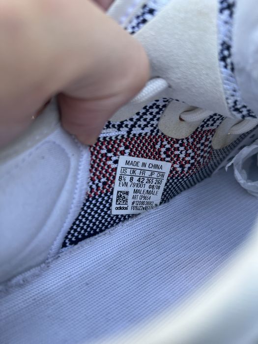 Adidas Yeezy Boost 350 V2 Zebra sneakersy buty czarno białe 42