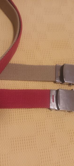 2 cintos de 1m em lona de algodão