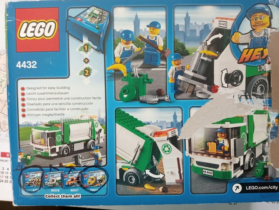 Lego City śmieciarka 4432.