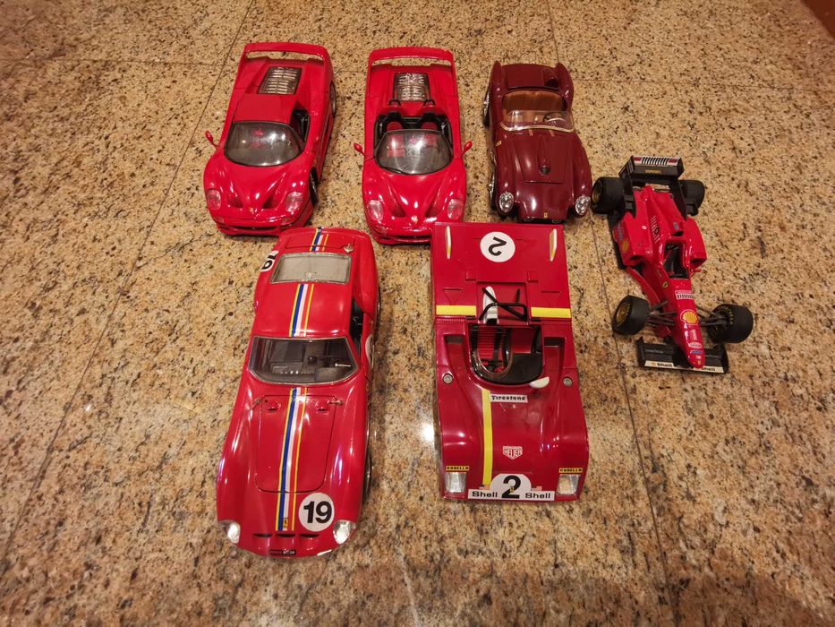 Coleção 25 Miniaturas Ferrari - Shell 1/18 a 1/39
