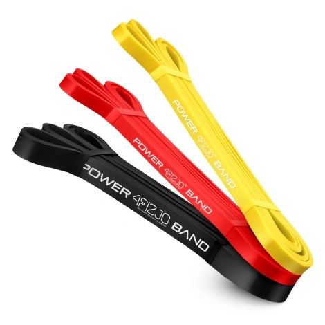 Zestaw 3 gum oporowych do ćwiczeń POWER BAND