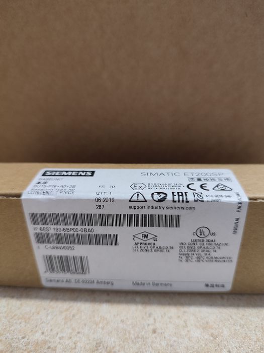 Podstawka dla modułów Siemens Simatic ET 200SP BU15- P16+A0+2B Typ A0