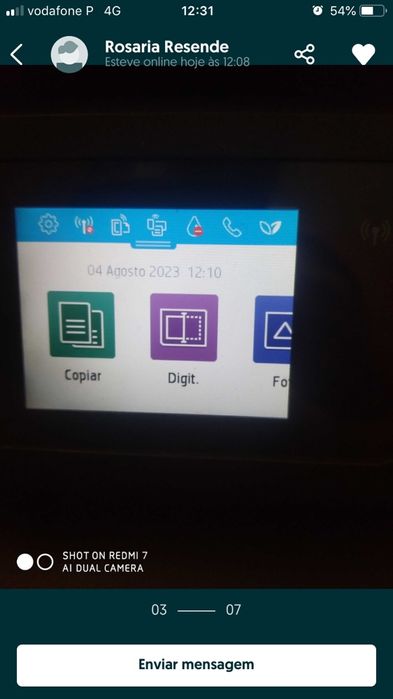 Impressora HP ENVY Photo 7830 como nova