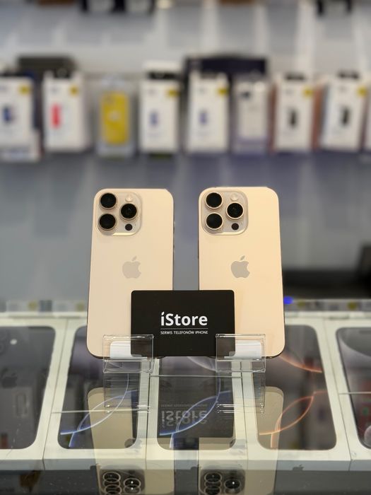 NOWY • iPhone 16 PRO • 256 GB • Desert Titanium • 100% bateria • GWARANCJA • raty