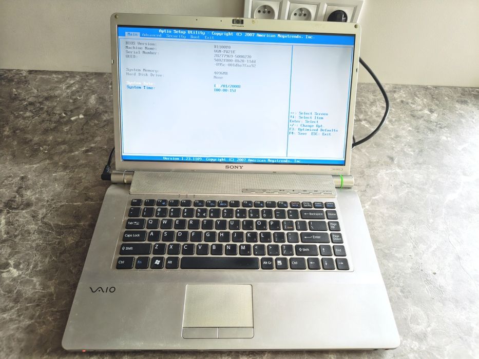 Laptop Sony VAIO VGN-FW21E 16.4"