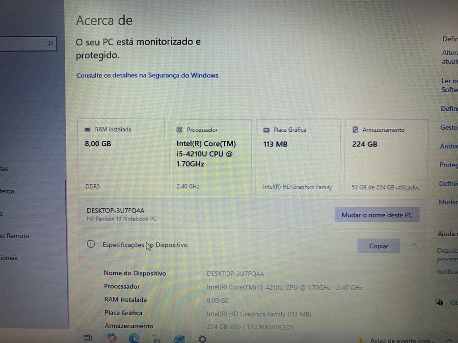 Computador Portátil HP Pavilion 13 i5