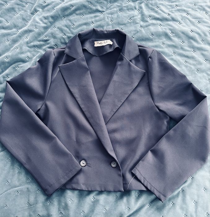 Брючний костюм темно синього кольору