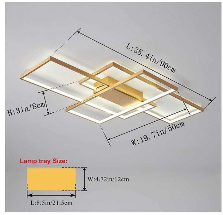 Nowoczesna lampa sufitowa ściemniana 50W kolor brązowy