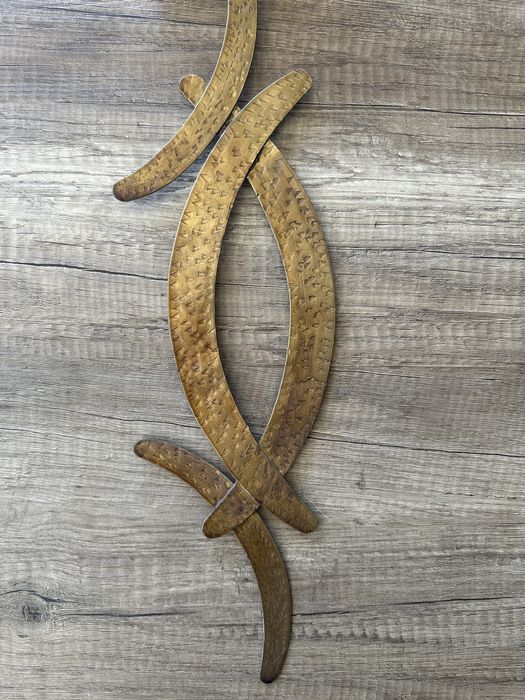 Candeeiro de parede dourado AREA