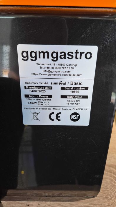 Автоматичний соковитискач цитрусових GGM Gastro