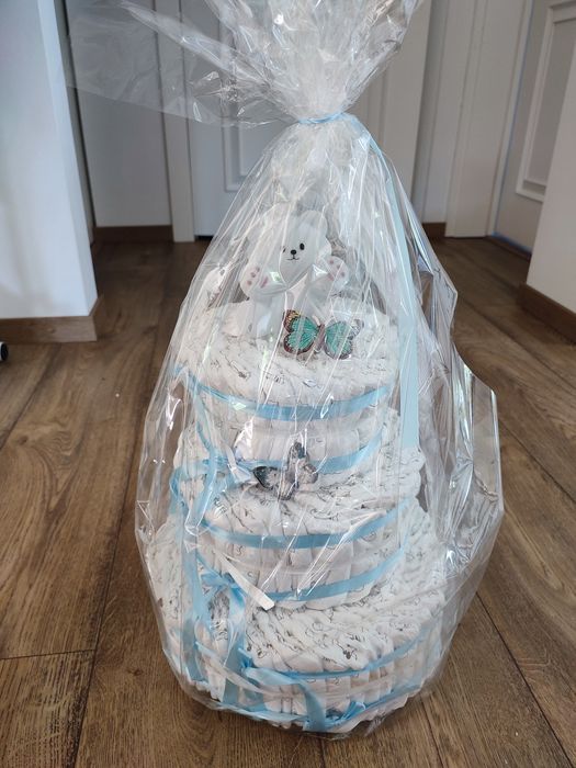 Tort z pampersów  dla chłopca