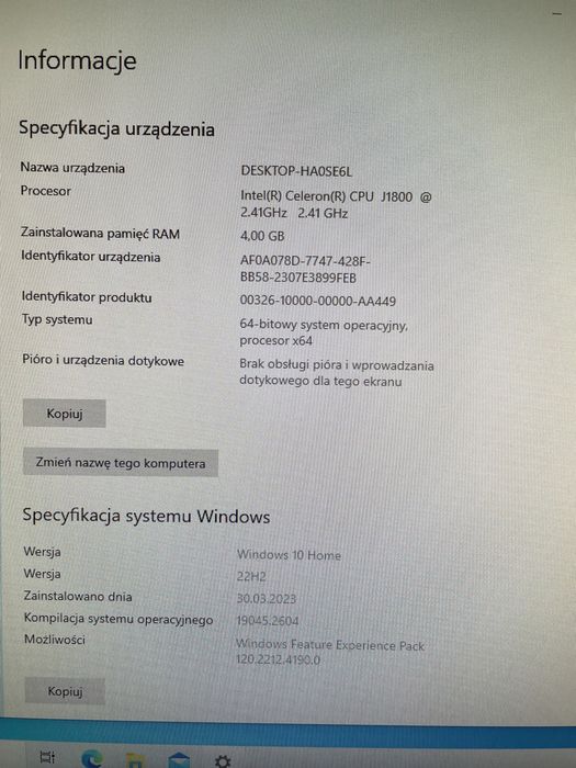 Komputer HP 19 All-in-one (model 2113w) - 3 szt.