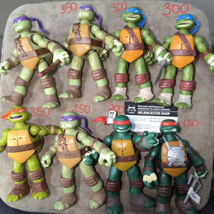 Фигурки черепашки ниндзя Viacom Playmates TMNT Сплинтер Раф Шредер