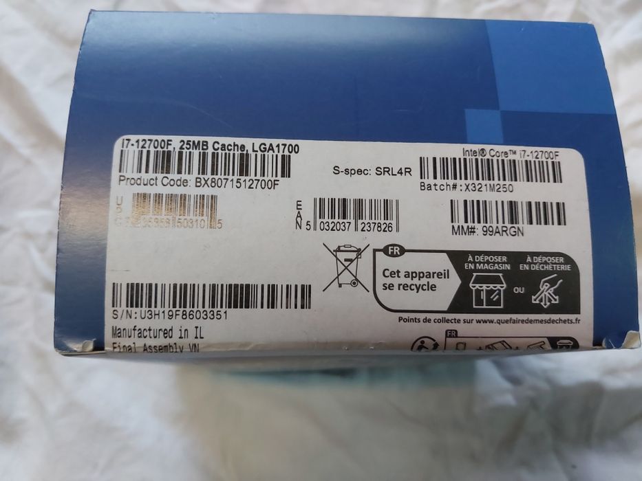 Chłodzenie Intel core socket 1700 i7