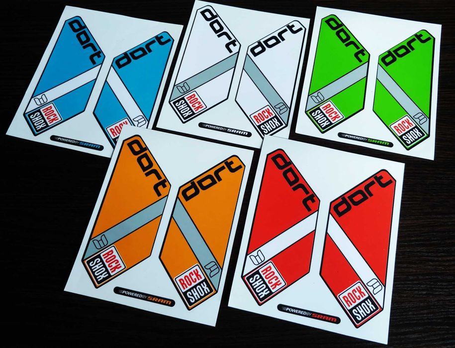 Наклейки для велосипеда Rock shox Revelation. Rock shox Totem. Dart