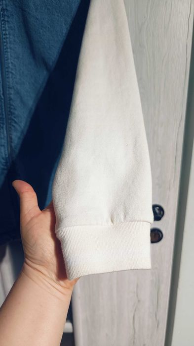 Kurtka dżinsowa chłopięca primark 170 z dresowym kapturem