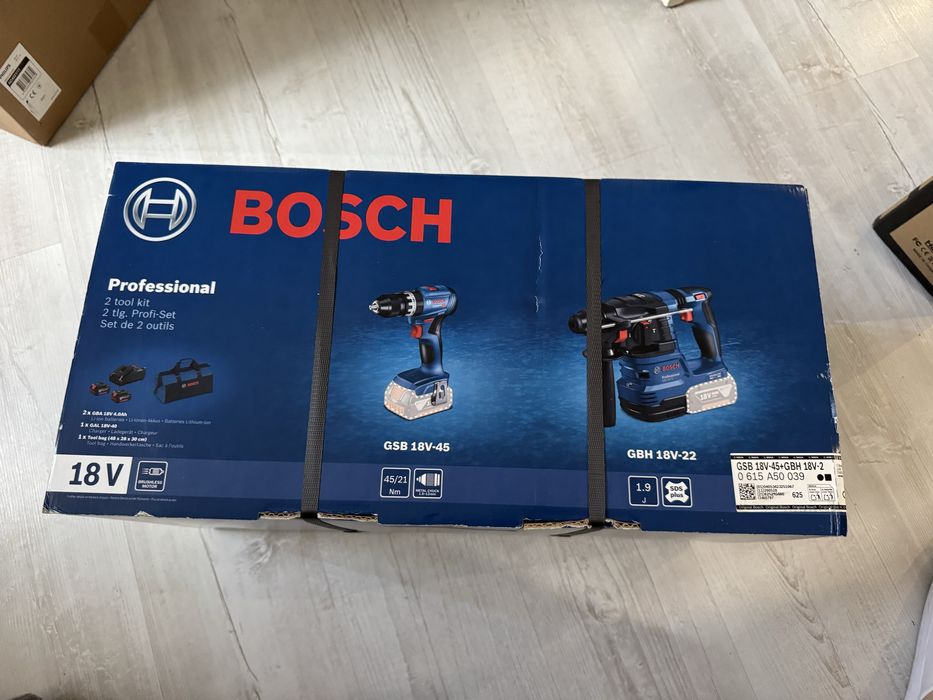 Bosch GSB 18V-45 + GBH 18V-22 Professional 0615A50039
