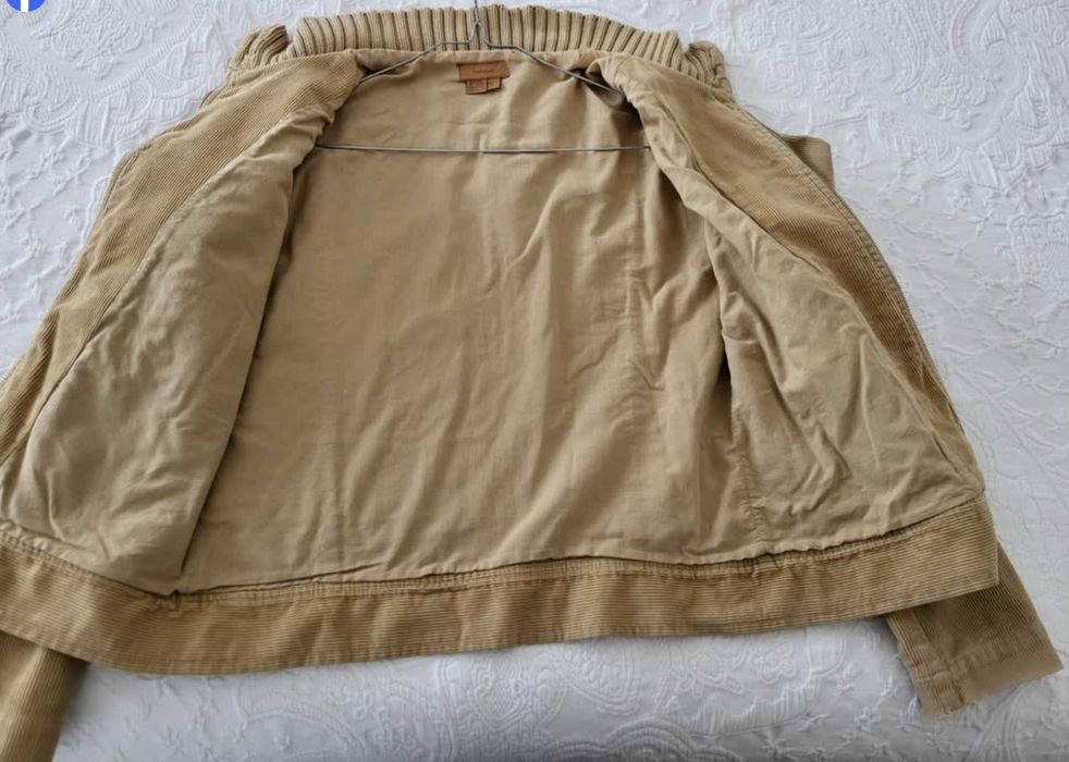 Casaco castanho claro, Zara de bombazine, tamanho L