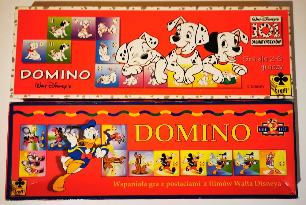 Gra Planszowa Trefl Disney Domino 101 dalmatyńczyków Kaczor Donald