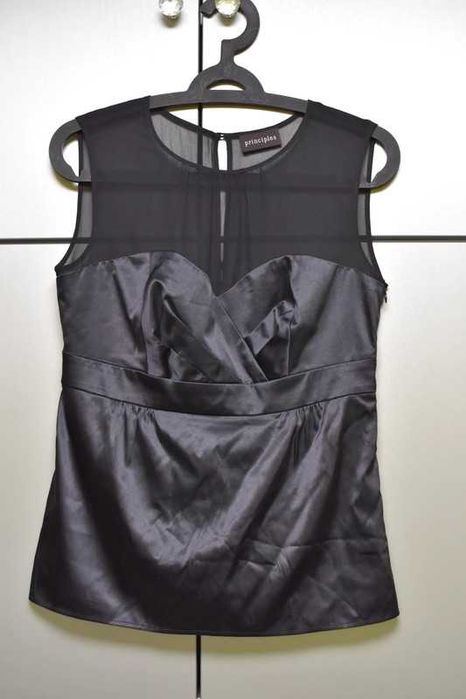 Jedwabna czarna bluzka Principles