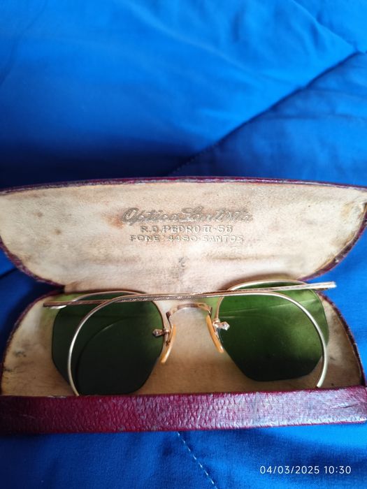Óculos de Sol ( Ray Ban ) B&L Bausch & Lomb ouro 12 K