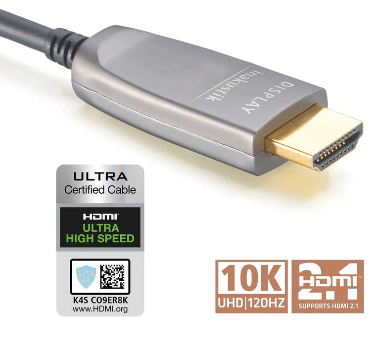 Optyczny Kabel Inakustik Profi HDMI 2.1 10K 48Gbps LWL Cable 20 metrów