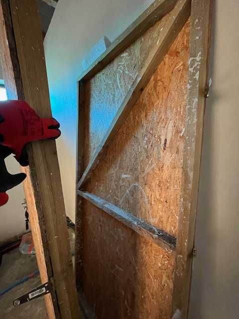 Tymczasowe drzwi na budowę (2 sztuki)