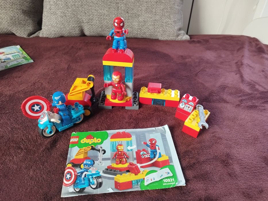 3 zestawy LEGO Duplo policja x 2 i super bohaterowie