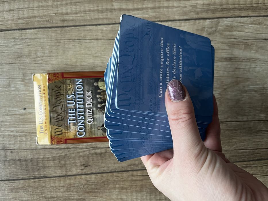 The U.S. Constitution Quiz Deck Knowledge Cards