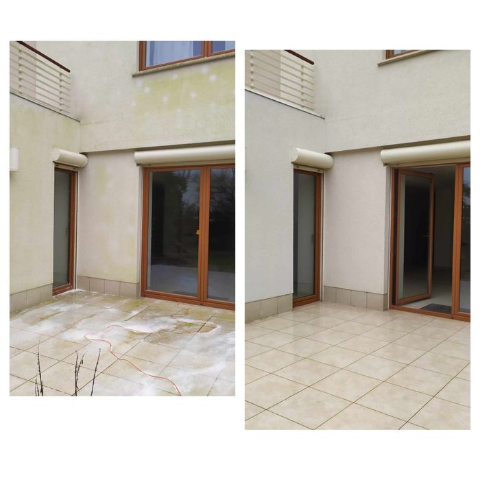 Mycie kostki brukowej, mycie elewacji, mycie okien