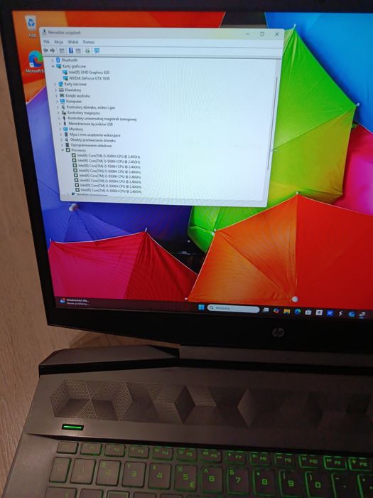 Laptop gamingowy HP 17.3 cali i5 24GB RAM GTX 1650 bang and olufsen