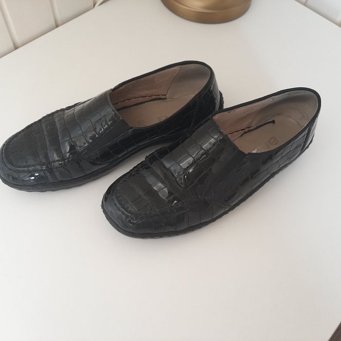 Skorzane Mokasyny buty wsuwane ara 38