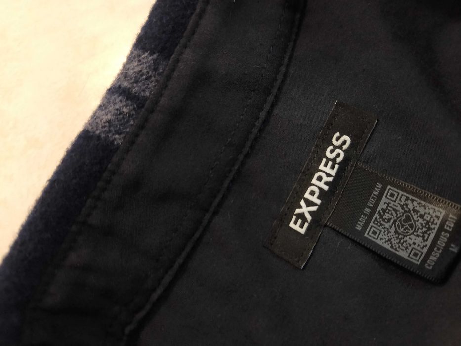 EXPRESS USA - NOWA! Koszula Męska Wełniana rozmiar L