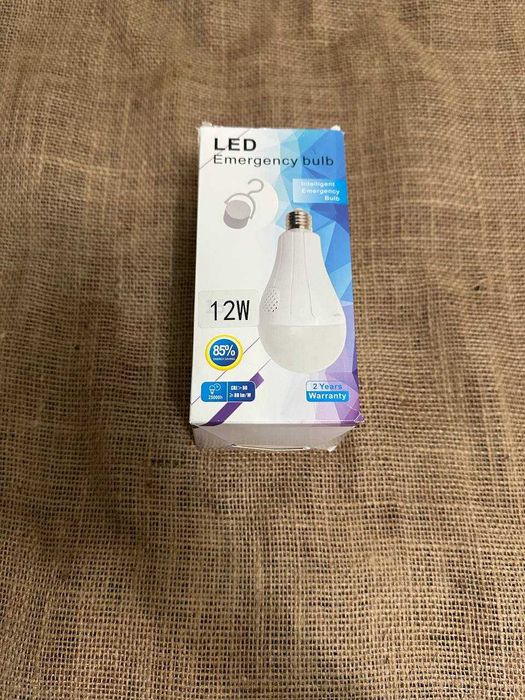 LED-лампа з двома акумуляторами 18650 12w 220v e27 Аварійне вимкнення