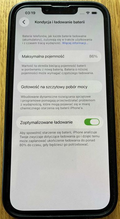 iPhone 13, Midnight, 128GB, Bateria 86%, prywatny