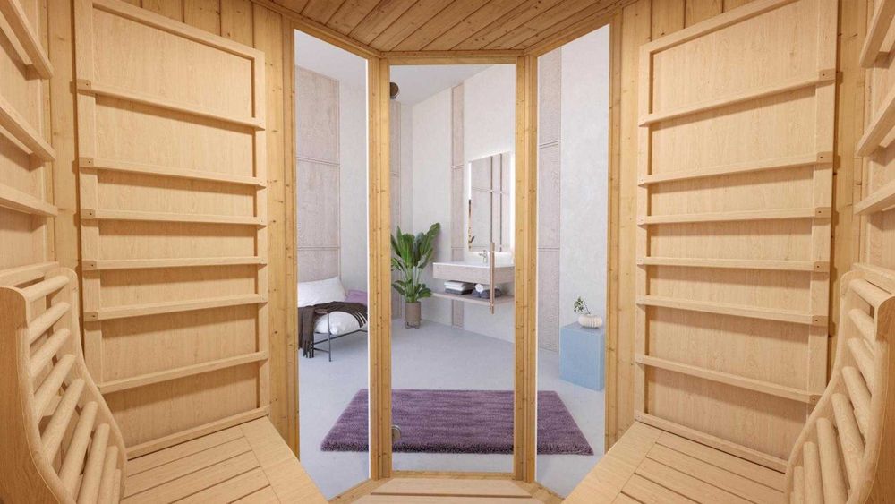 Sauna FIŃSKA INFRARED 2w1 sucha 3os piec HARVIA 230v BIAŁA zewnetrzna