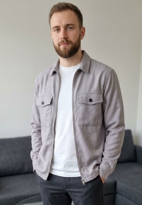 Чоловіча сорочка-жакет H&M