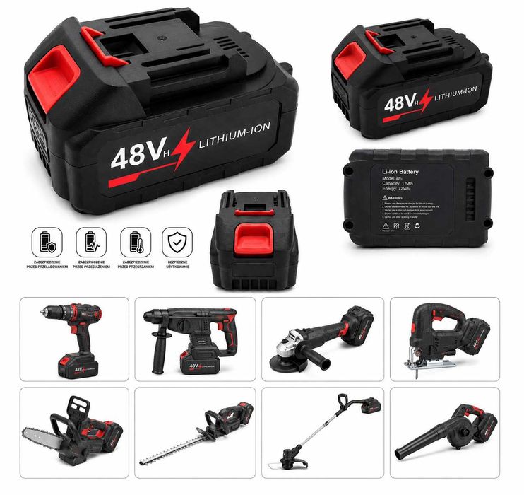 Akumulator 18V 6000mAh do Myjki Podkaszarki Piły Wkrętarki Uniwersalny Bateria