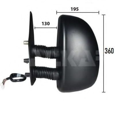 Lusterko Lewe Długie Elektryczne Fiat Ducato Boxer Jumper 1998-2006 - 5702517-E