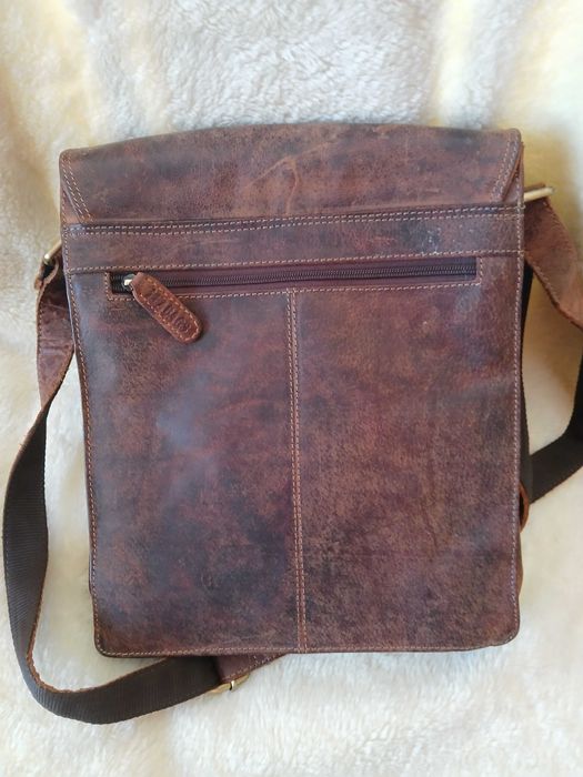 LeaBags meska teczka/torba 100%real leather,