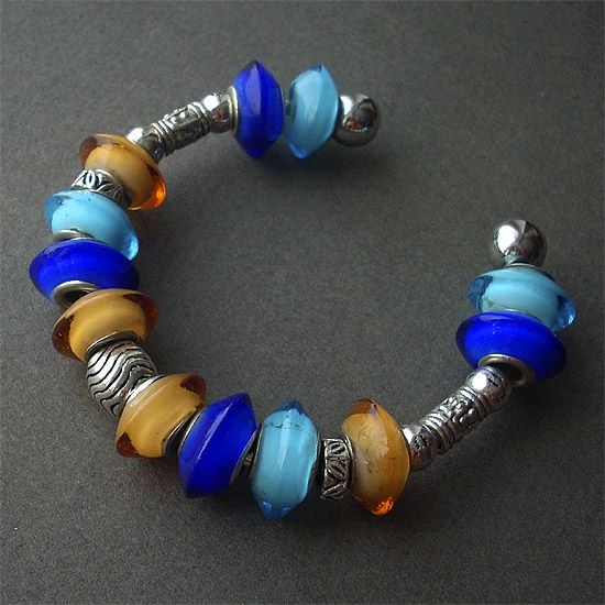Bransoletka szkło weneckie handmade