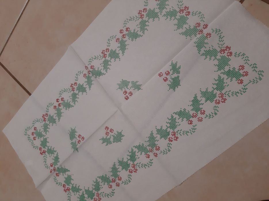 Panos linho impressos para ponto cruz