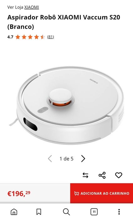 Xiaomi Robot Vacuum S20